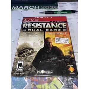 Resistance Dual Pack PS3 PlayStation 3 2011 Video Game